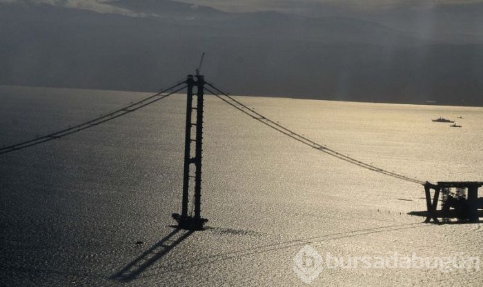 Körfez köprüsünün gerdanlığı havadan görüntülendi