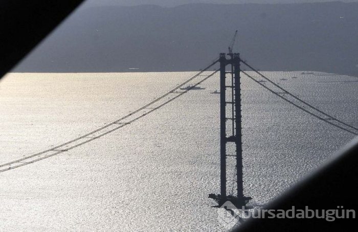 Körfez köprüsünün gerdanlığı havadan görüntülendi