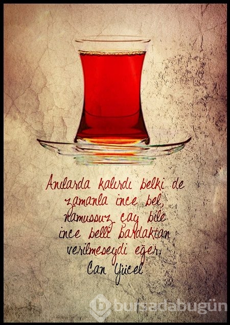 Edebiyatın çayla bir ilgisi olduğunu gösteren bol demli 22 dize