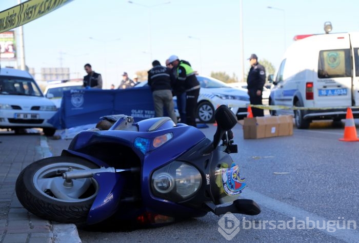 Bursa'da polis memuru motosikletiyle kamyonun altında kaldı!