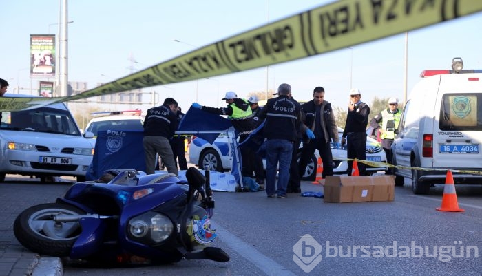 Bursa'da polis memuru motosikletiyle kamyonun altında kaldı!