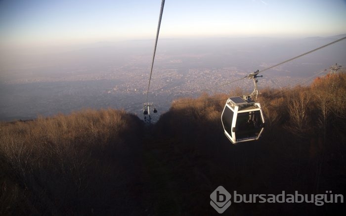 Arap turistlerin teleferik keyfi