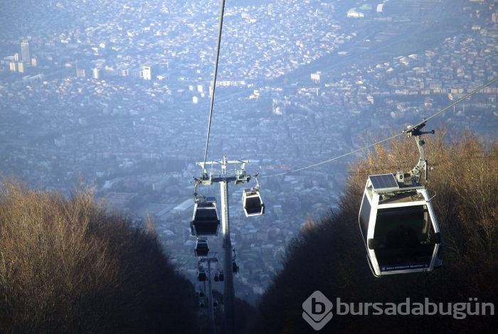 Arap turistlerin teleferik keyfi