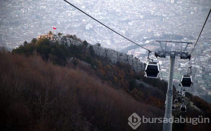 Arap turistlerin teleferik keyfi