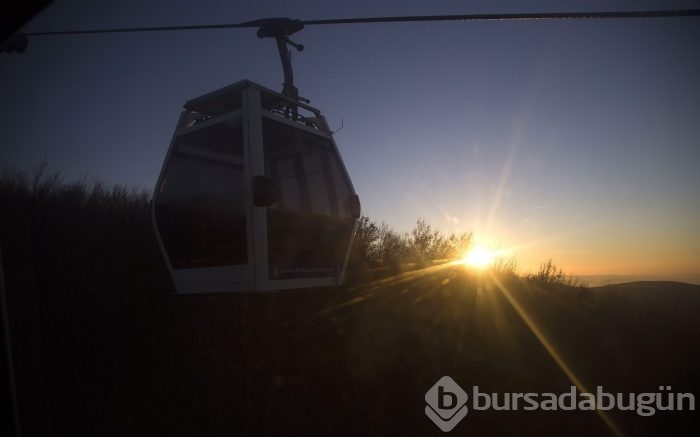 Arap turistlerin teleferik keyfi