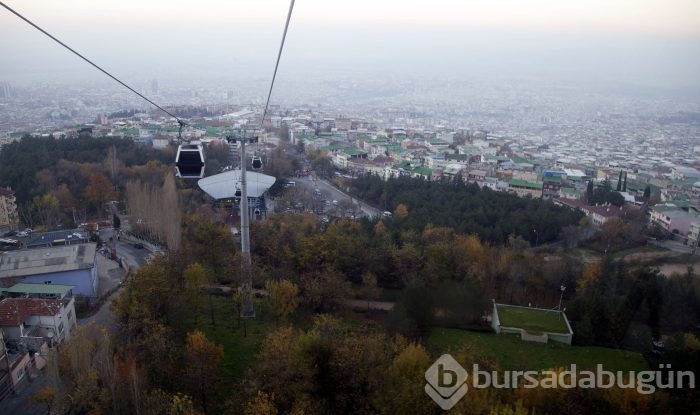 Arap turistlerin teleferik keyfi