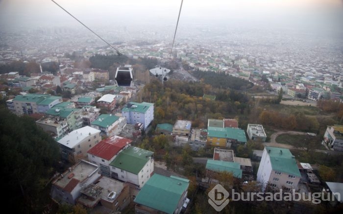 Arap turistlerin teleferik keyfi