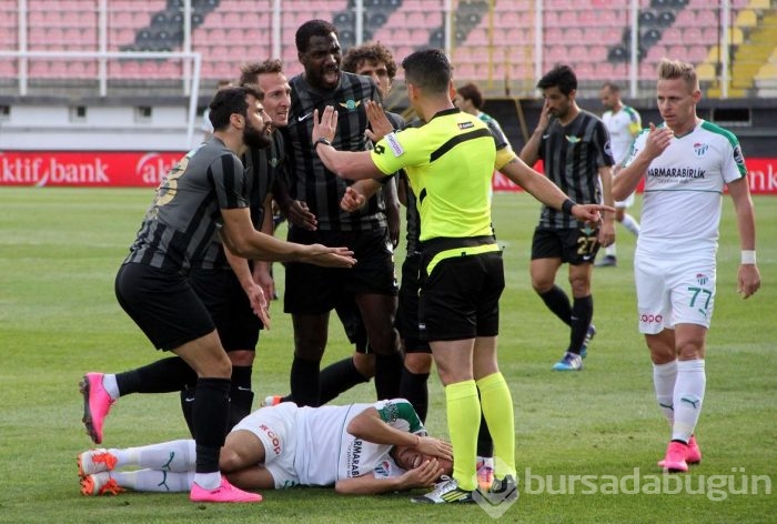 Akhisar Belediyespor-Bursaspor maçından kareler