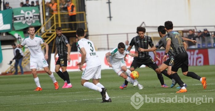 Akhisar Belediyespor-Bursaspor maçından kareler