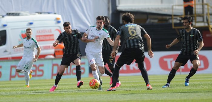 Akhisar Belediyespor-Bursaspor maçından kareler