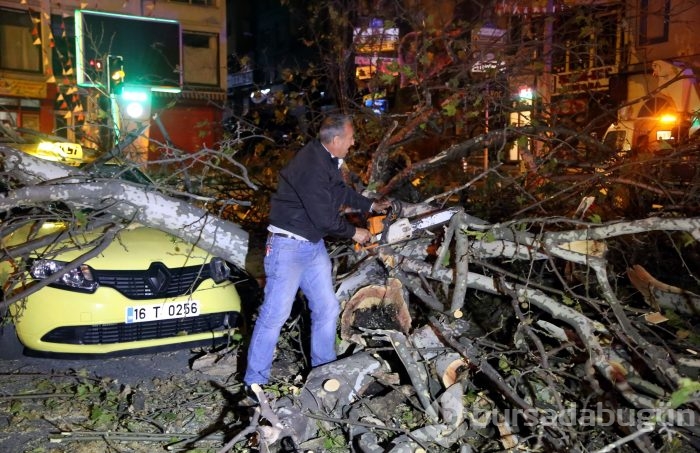 Bursa'da kuvvetli lodos
