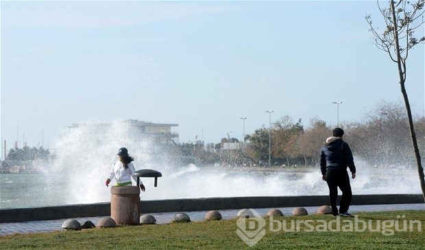 Bursa'da kuvvetli lodos
