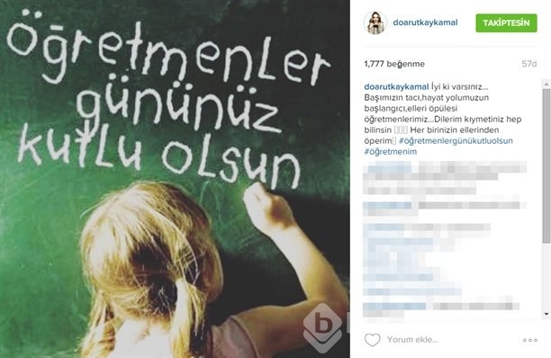 Ünlülerin 24 kasım Öğretmenler Günü paylaşımları!