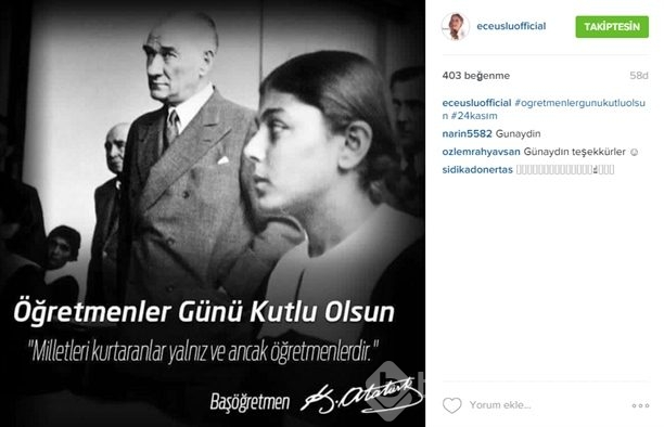 Ünlülerin 24 kasım Öğretmenler Günü paylaşımları!