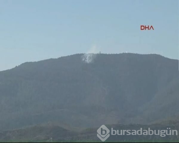 Düşen Rus uçağının vurulma anı fotoğrafları