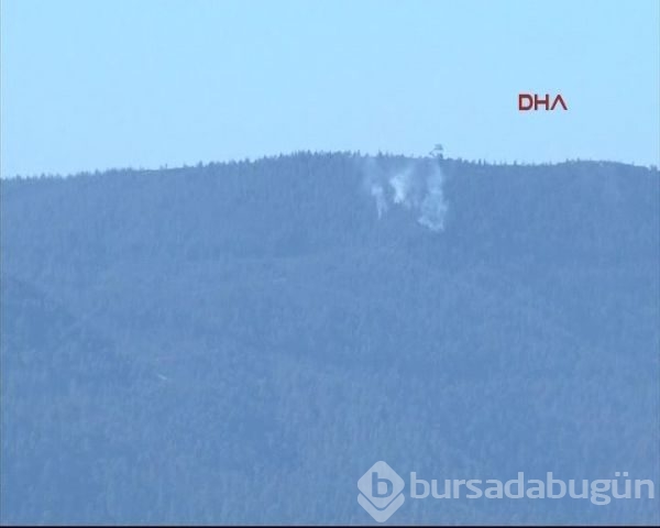 Düşen Rus uçağının vurulma anı fotoğrafları