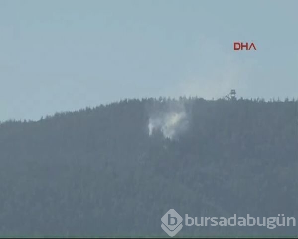 Düşen Rus uçağının vurulma anı fotoğrafları