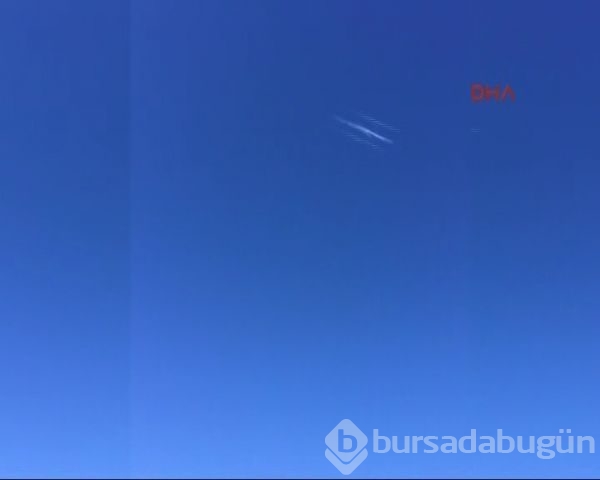 Düşen Rus uçağının vurulma anı fotoğrafları