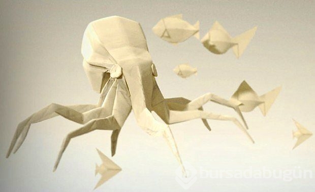 "Origami nedir?" sorusuna cevap niteliğinde 27 sanat eseri