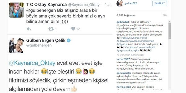 Oktay Kaynarca ile Gülben Ergen Twitter'da kapıştı!