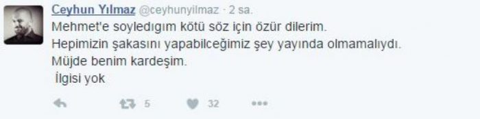 Ceyhun Yılmaz'dan ünlü oyuncuya canlı yayında skandal küfür