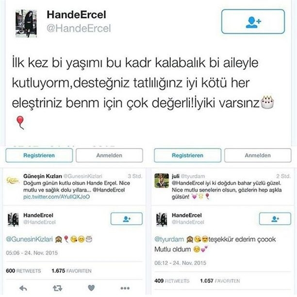 Hande Erçel'e doğum günü sürprizi