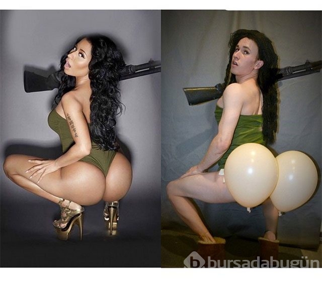 Nicki Minaj'ı bakın ne hale getirdi!