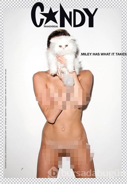 Miley Cyrus çıplaklığı abarttı 