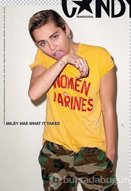 Miley Cyrus çıplaklığı abarttı 