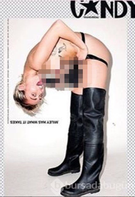Miley Cyrus çıplaklığı abarttı 