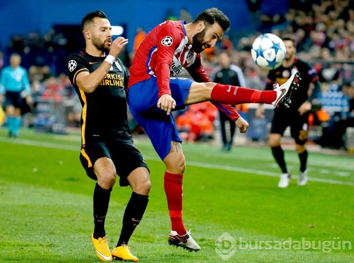 Atletico Madrid-Galatasaray maçından kareler