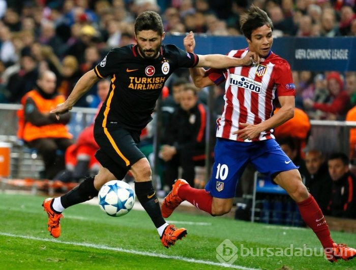 Atletico Madrid-Galatasaray maçından kareler