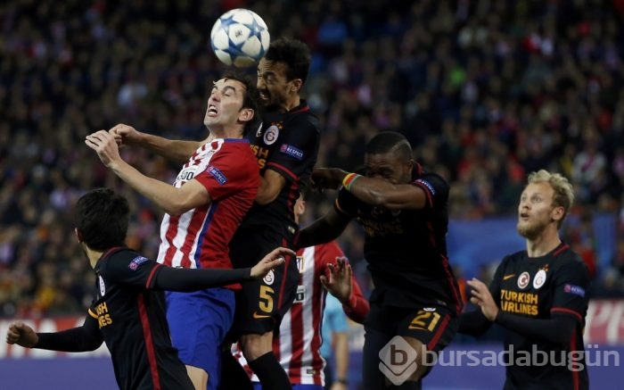 Atletico Madrid-Galatasaray maçından kareler