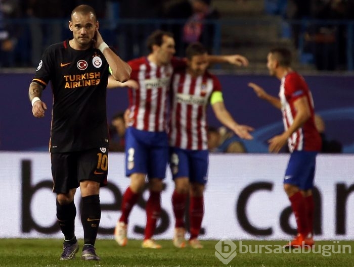 Atletico Madrid-Galatasaray maçından kareler