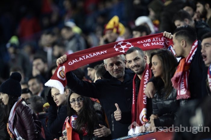 Atletico Madrid-Galatasaray maçından kareler