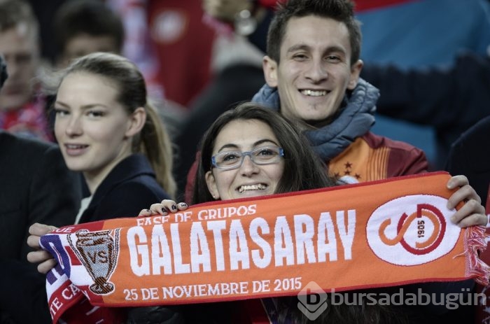 Atletico Madrid-Galatasaray maçından kareler