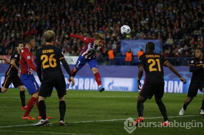 Atletico Madrid-Galatasaray maçından kareler
