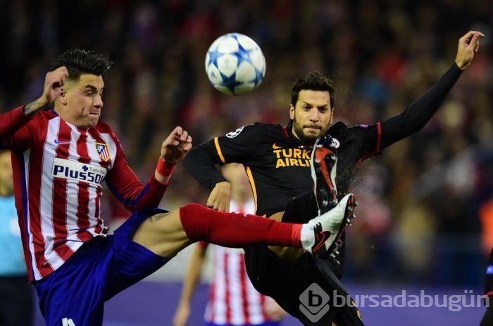 Atletico Madrid-Galatasaray maçından kareler