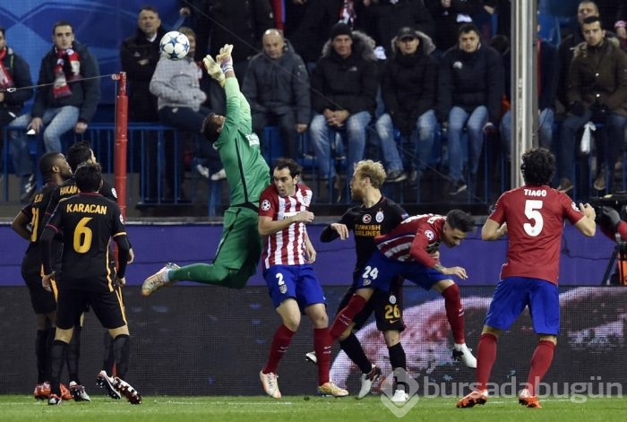 Atletico Madrid-Galatasaray maçından kareler