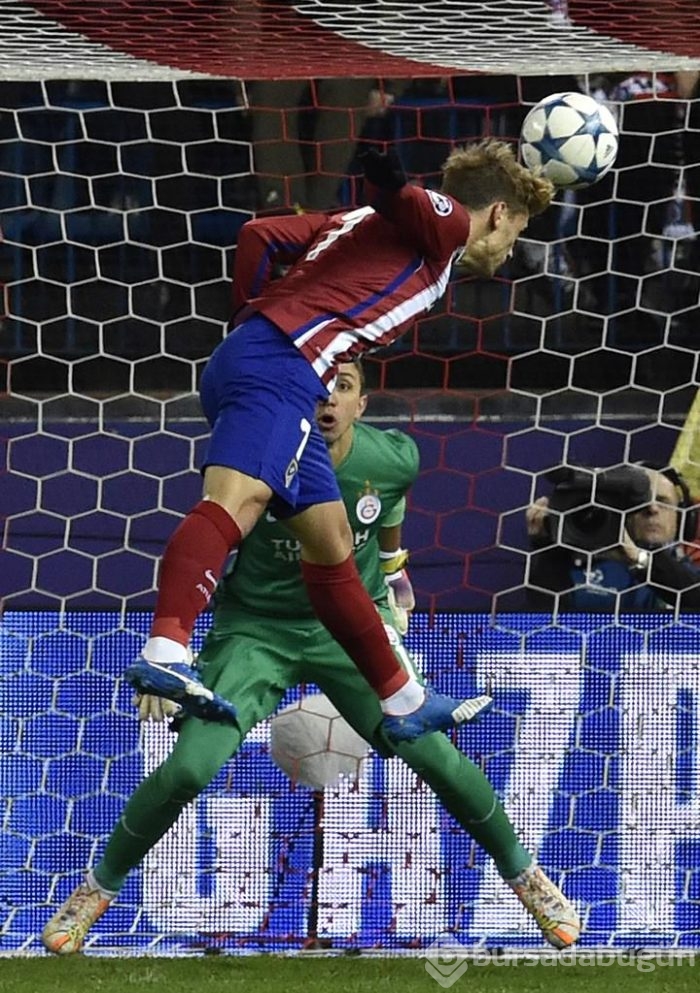 Atletico Madrid-Galatasaray maçından kareler