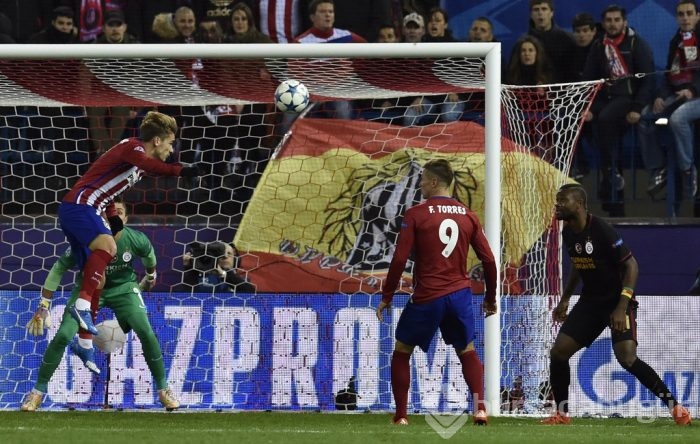Atletico Madrid-Galatasaray maçından kareler