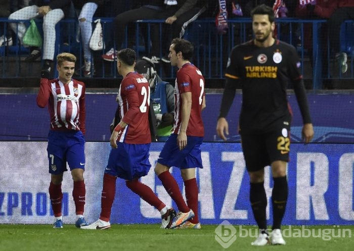 Atletico Madrid-Galatasaray maçından kareler
