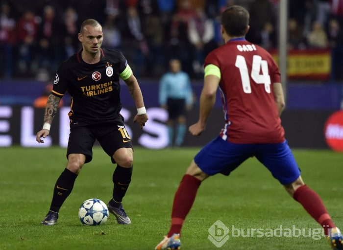 Atletico Madrid-Galatasaray maçından kareler