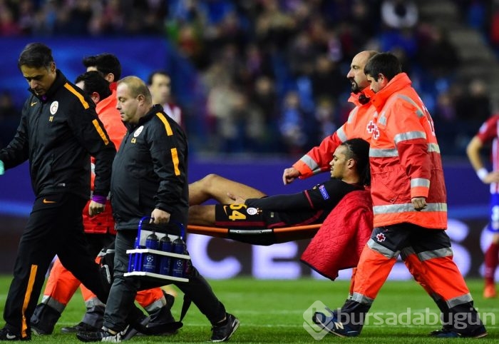 Atletico Madrid-Galatasaray maçından kareler