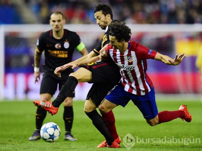 Atletico Madrid-Galatasaray maçından kareler