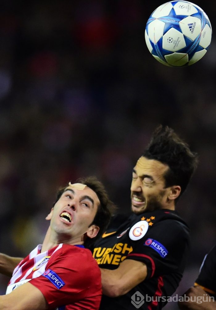 Atletico Madrid-Galatasaray maçından kareler