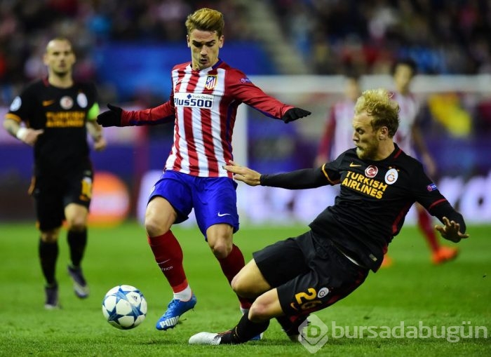 Atletico Madrid-Galatasaray maçından kareler