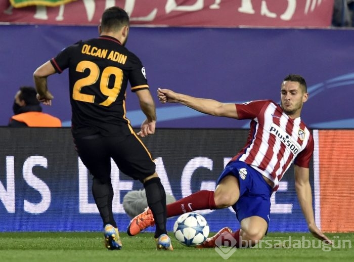 Atletico Madrid-Galatasaray maçından kareler