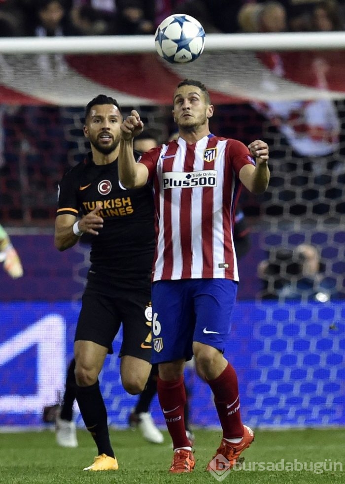 Atletico Madrid-Galatasaray maçından kareler