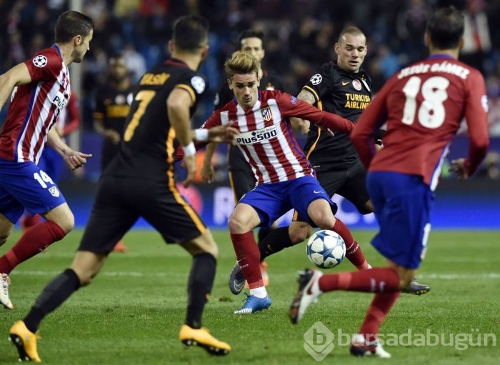 Atletico Madrid-Galatasaray maçından kareler
